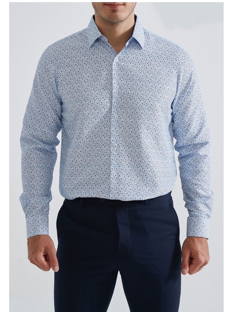 Chemise Kebello Bleu ciel - Kiabi