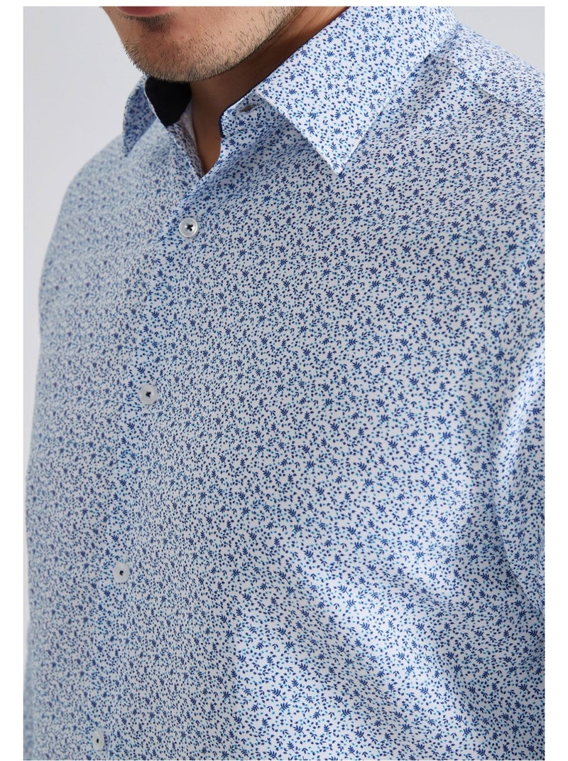 Chemise Kebello Bleu ciel - Kiabi