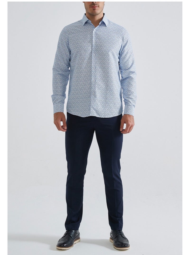 Chemise Kebello Bleu ciel - Kiabi