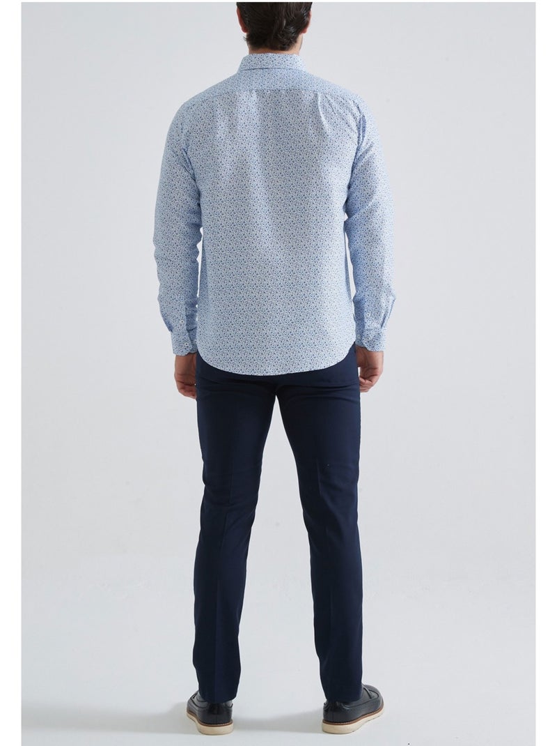 Chemise Kebello Bleu ciel - Kiabi