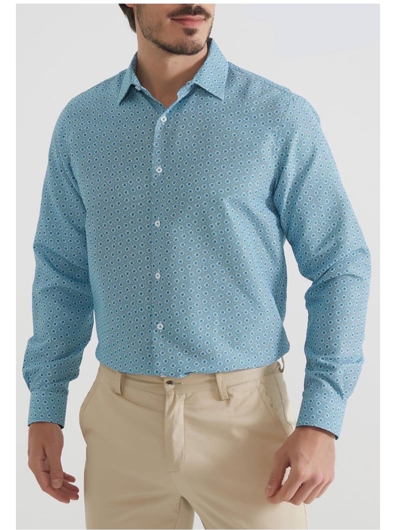 Chemise Kebello Bleu ciel - Kiabi