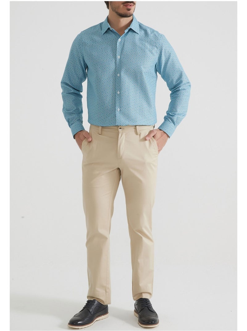Chemise Kebello Bleu ciel - Kiabi