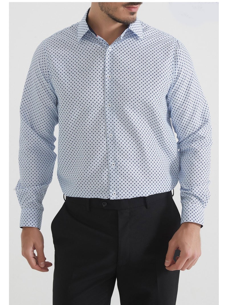 Chemise Kebello Bleu ciel - Kiabi
