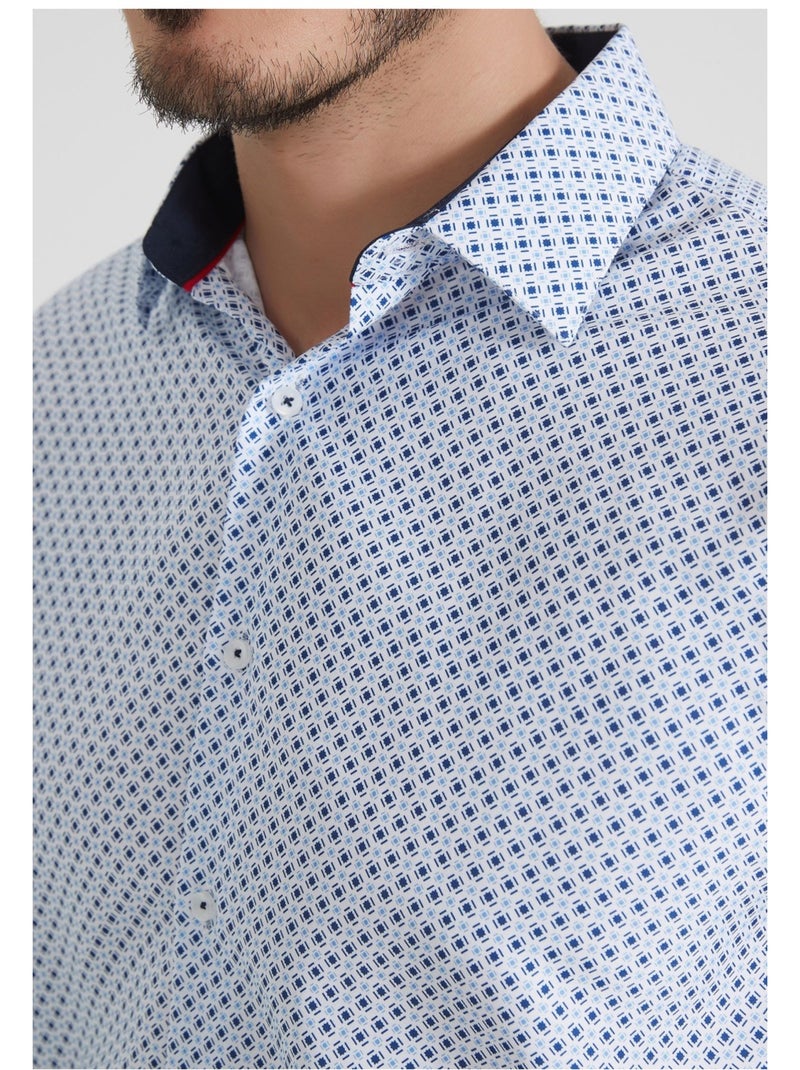 Chemise Kebello Bleu ciel - Kiabi