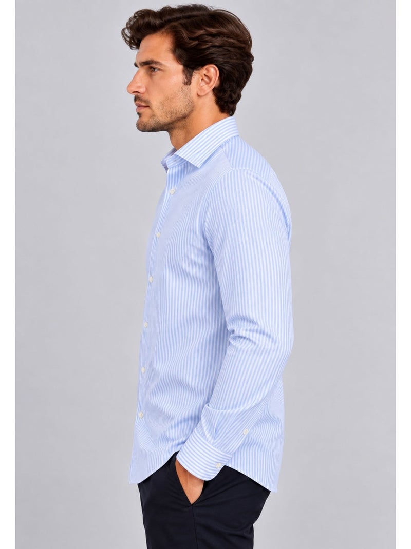Chemise kebello Bleu ciel - Kiabi