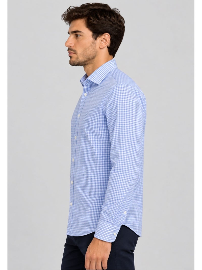 Chemise kebello Bleu ciel - Kiabi