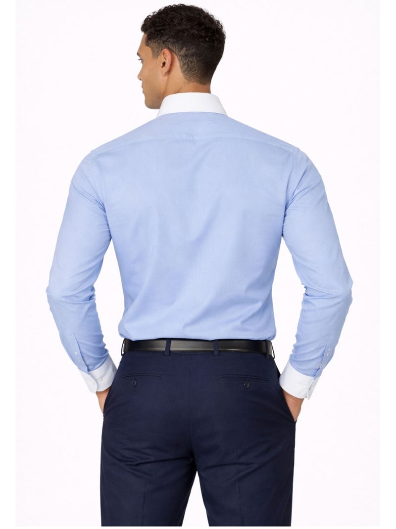 Chemise Kebello Bleu ciel - Kiabi