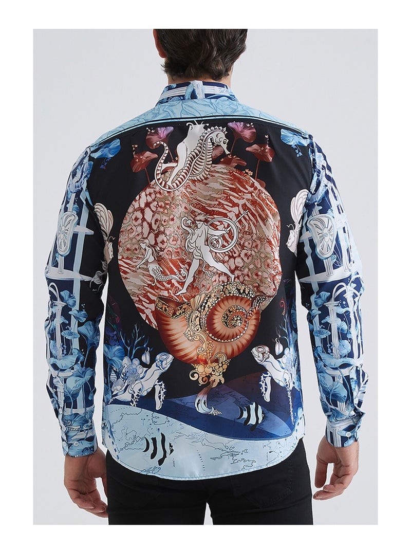 Chemise Kebello Bleu - Kiabi