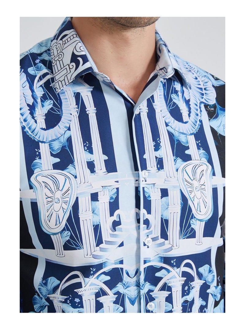 Chemise Kebello Bleu - Kiabi