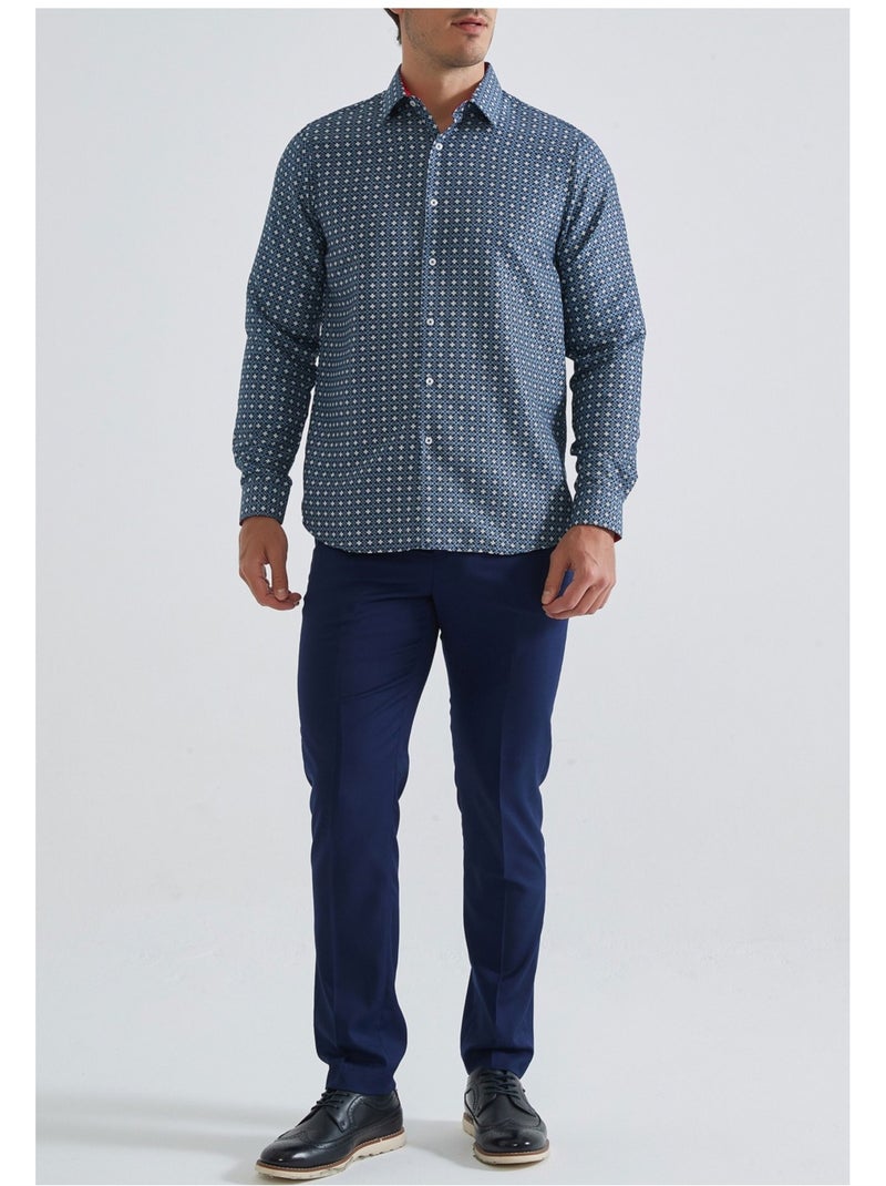 Chemise Kebello Bleu - Kiabi