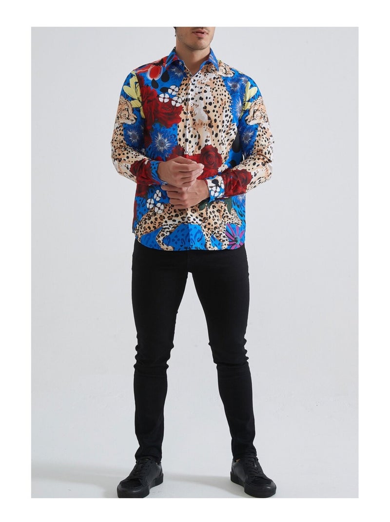 Chemise Kebello Bleu - Kiabi