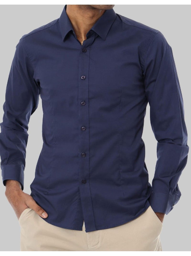 Chemise Kebello Bleu marine - Kiabi