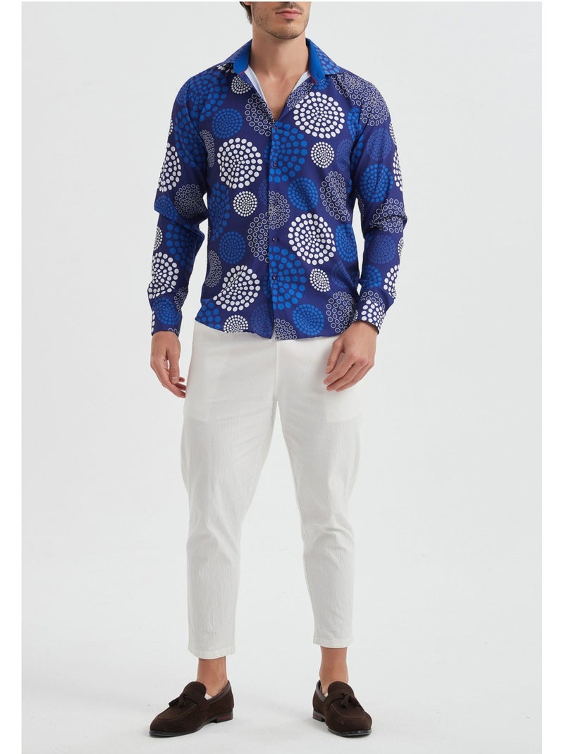 Chemise Kebello Bleu marine - Kiabi