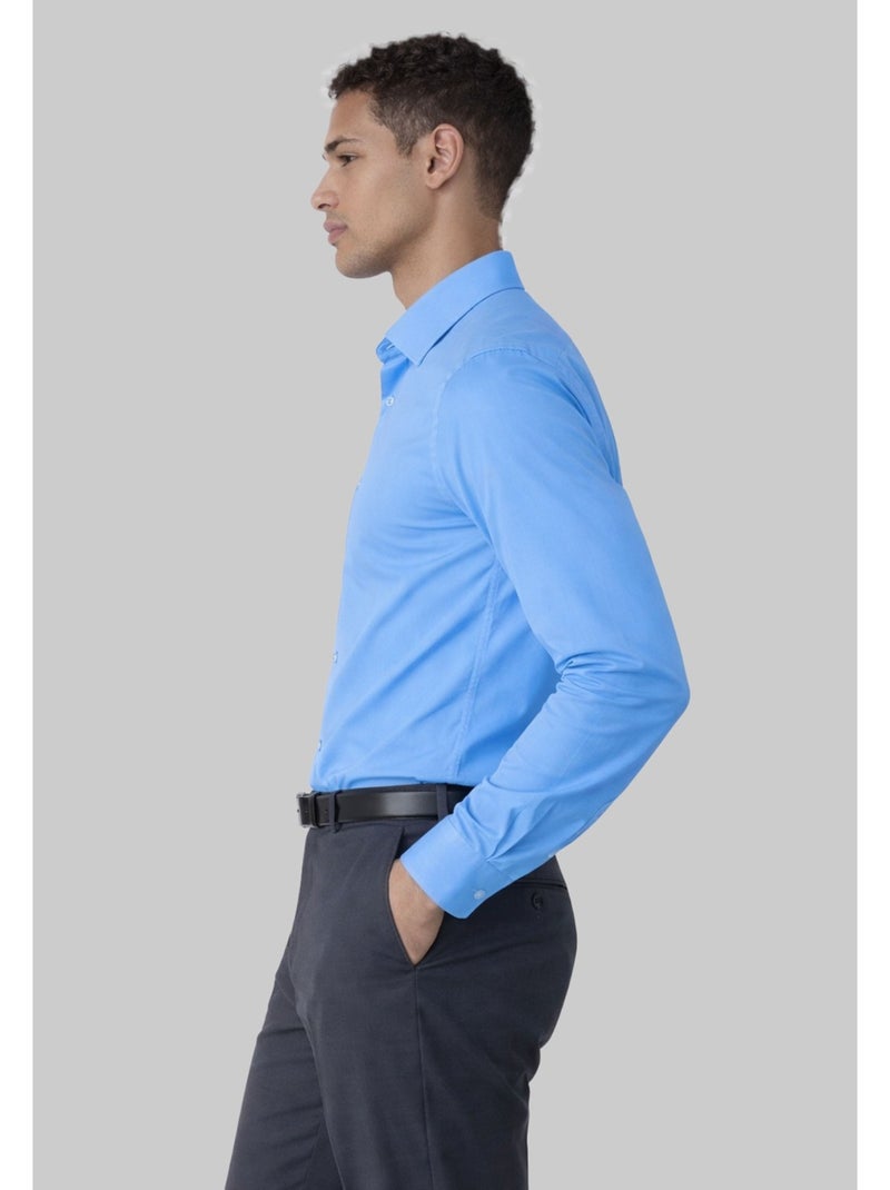 Chemise Kebello Bleu turquoise - Kiabi