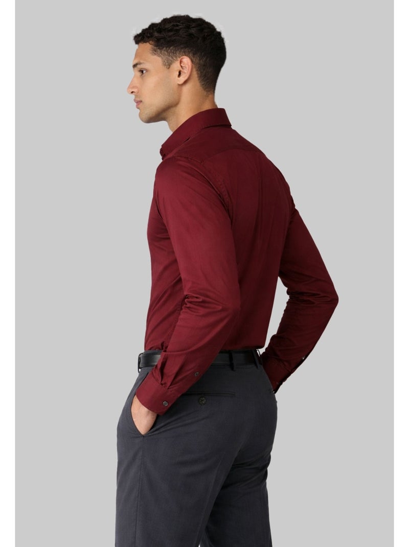 Chemise Kebello Bordeaux - Kiabi
