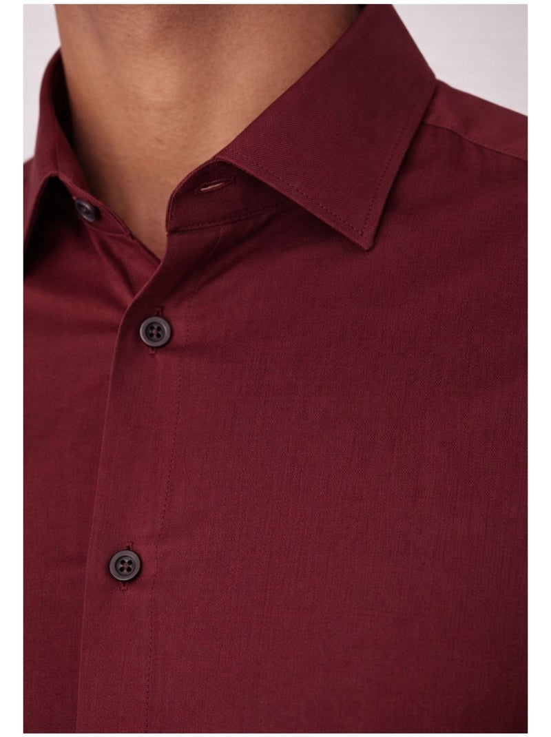 Chemise Kebello Bordeaux - Kiabi