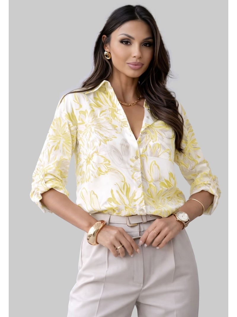 Chemise Kebello Jaune - Kiabi