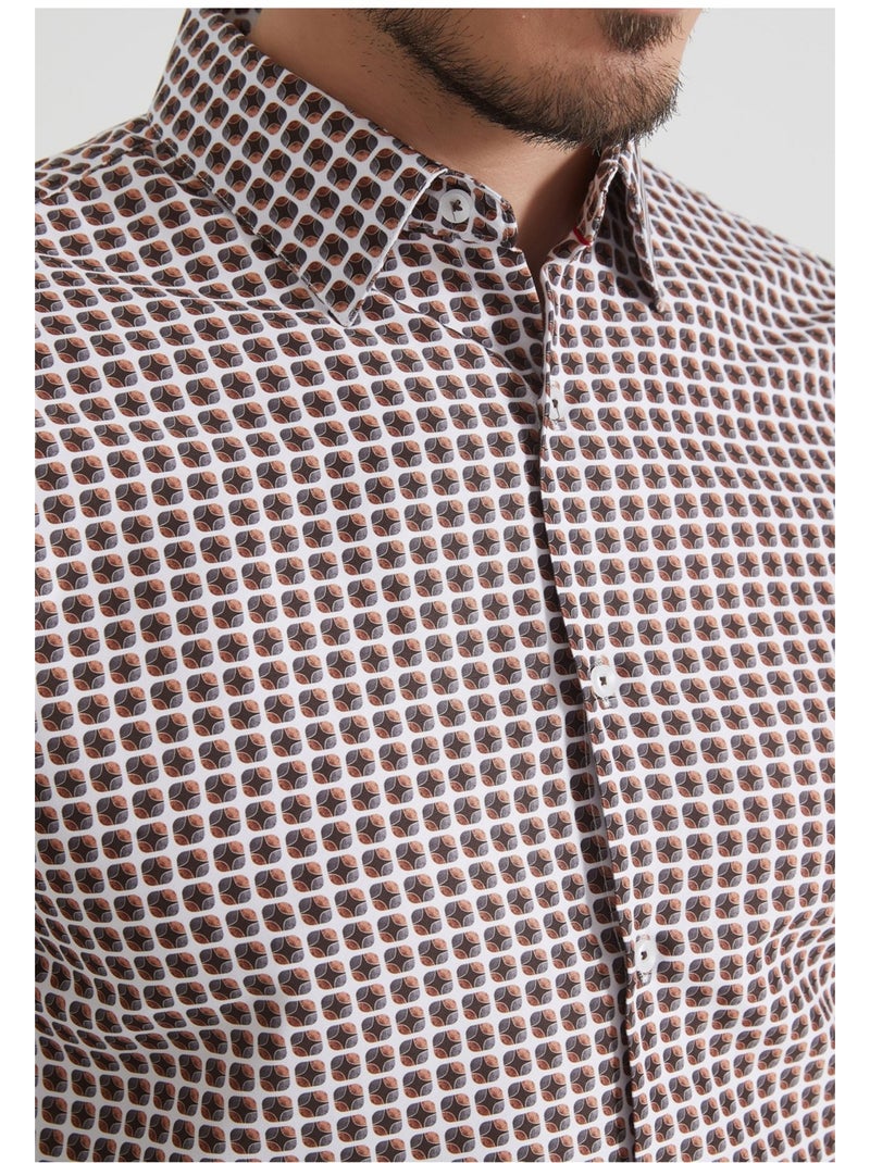 Chemise Kebello Marron - Kiabi