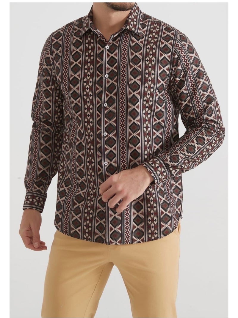Chemise Kebello Marron - Kiabi