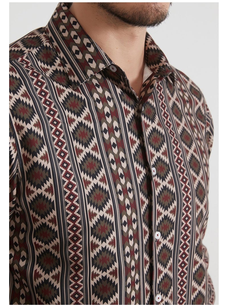 Chemise Kebello Marron - Kiabi