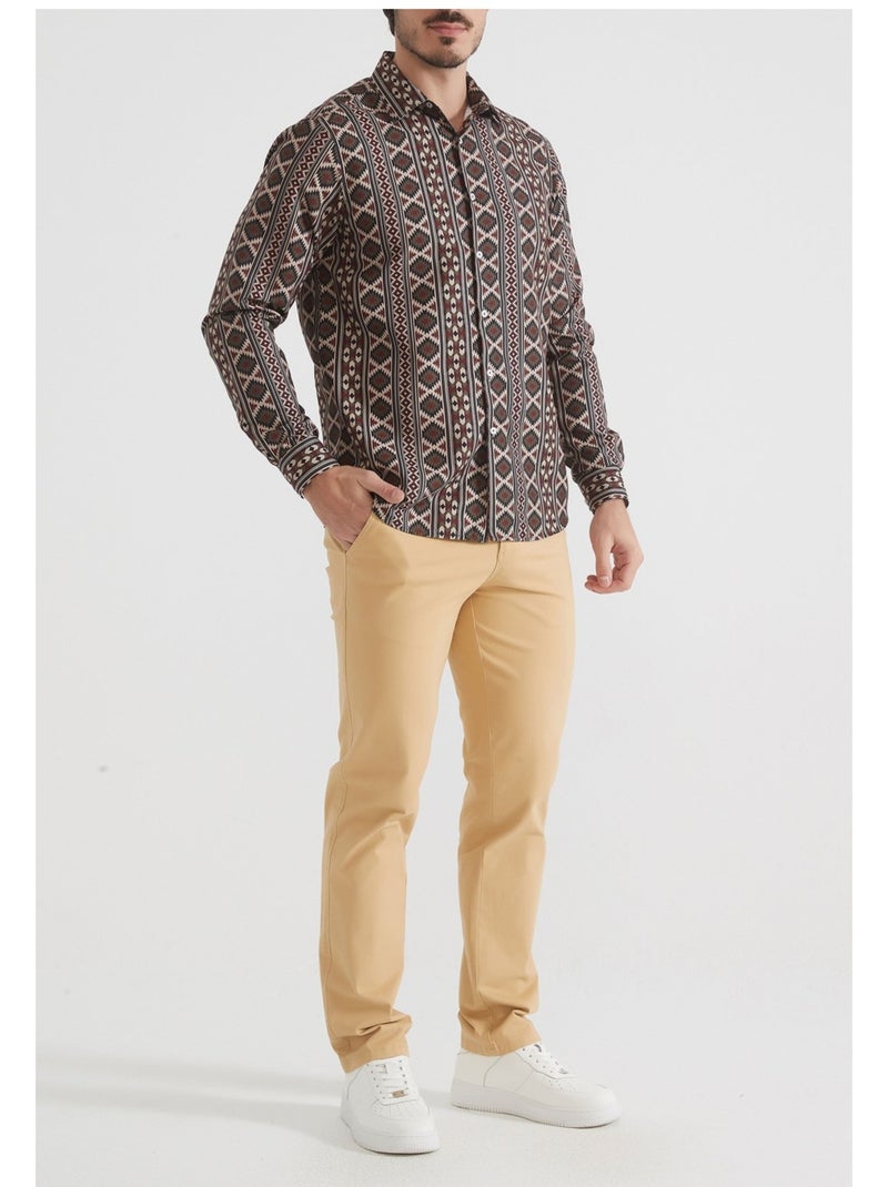 Chemise Kebello Marron - Kiabi