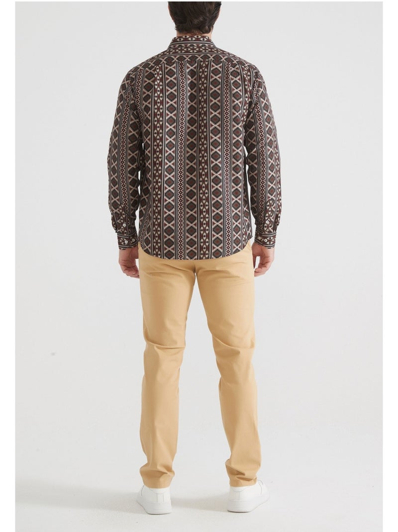Chemise Kebello Marron - Kiabi