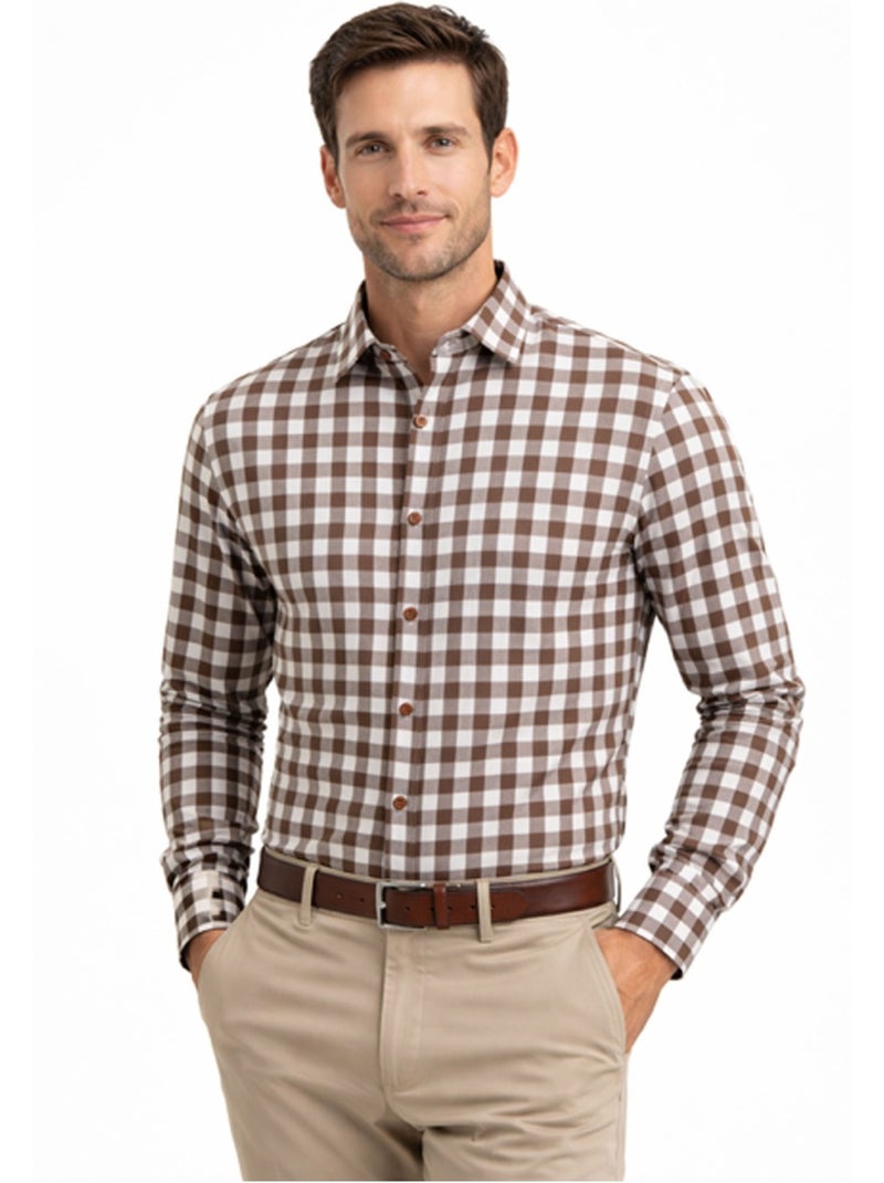 Chemise Kebello Marron - Kiabi