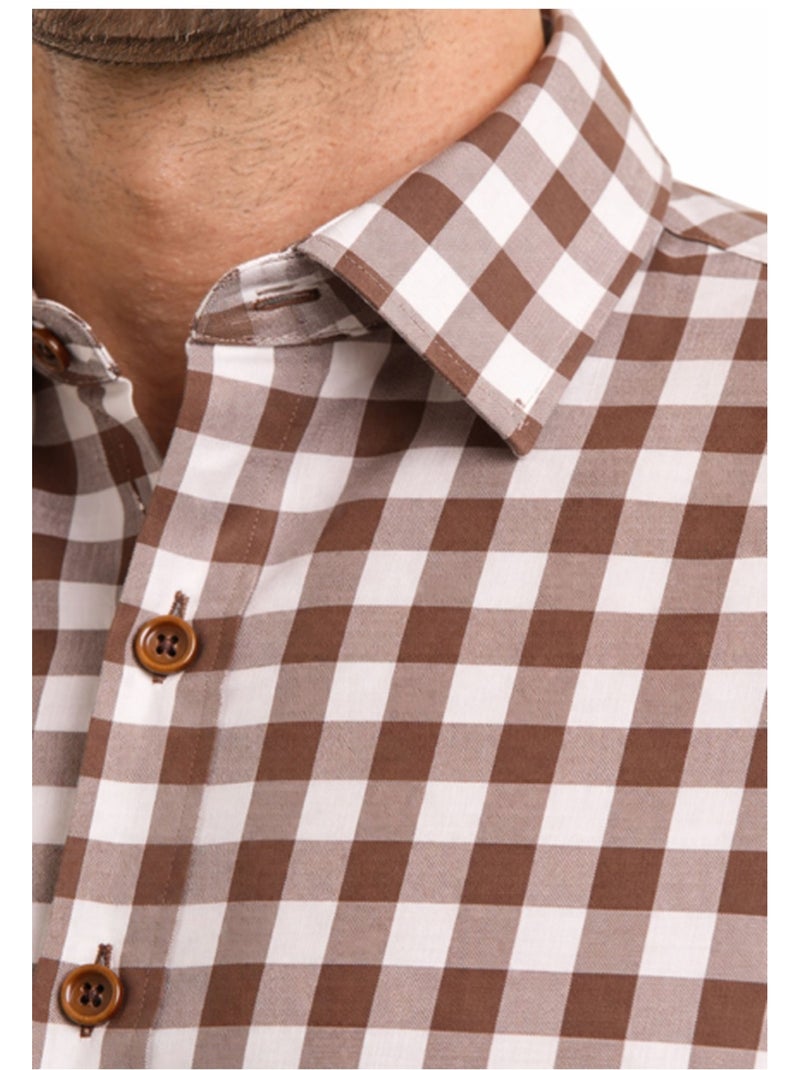 Chemise Kebello Marron - Kiabi