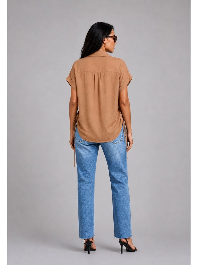 Chemise Kebello Marron - Kiabi