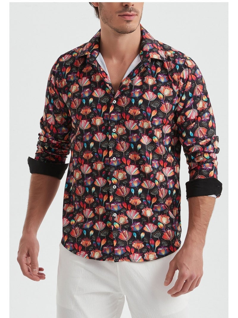 Chemise Kebello Noir Multicolore - Kiabi