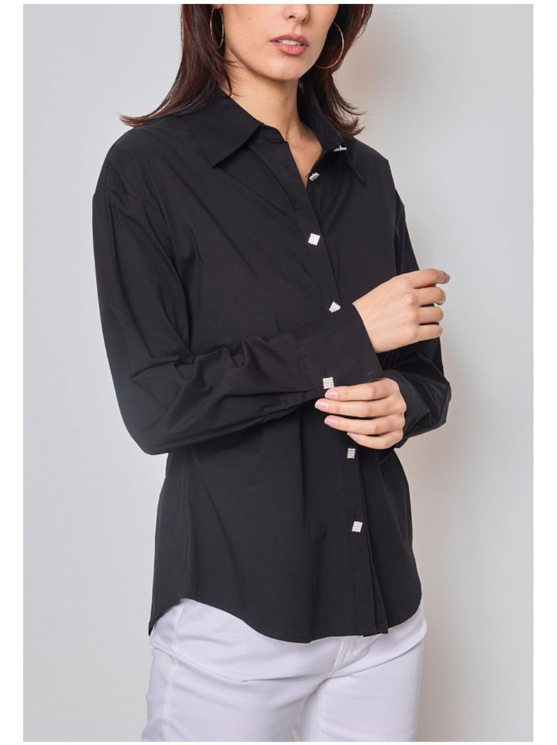 Chemise Kebello Noir Noir - Kiabi