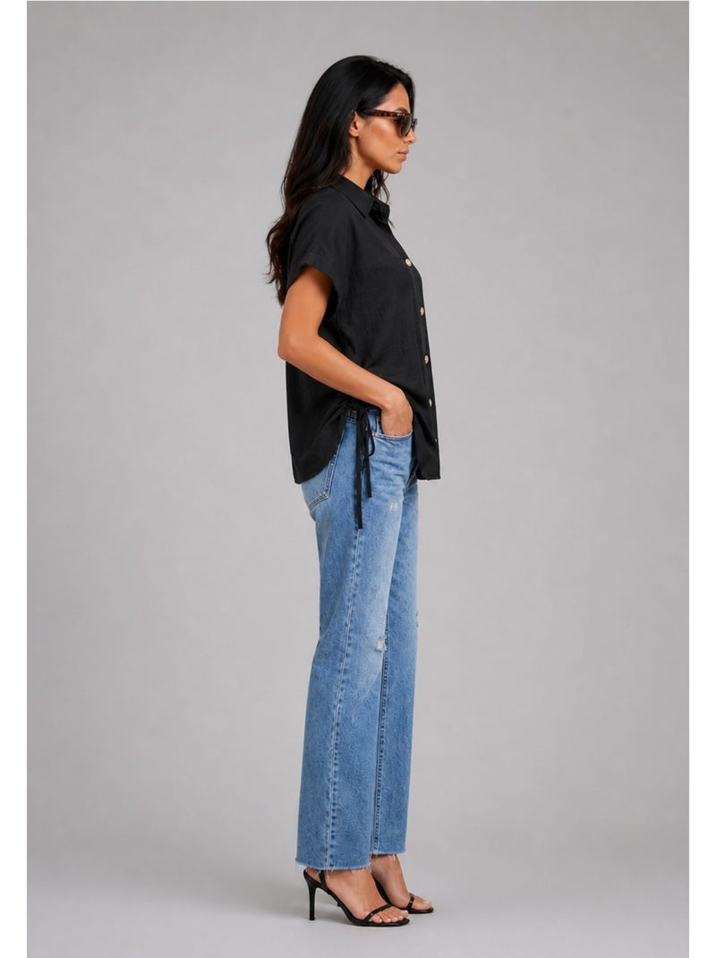 Chemise Kebello Noir Noir - Kiabi