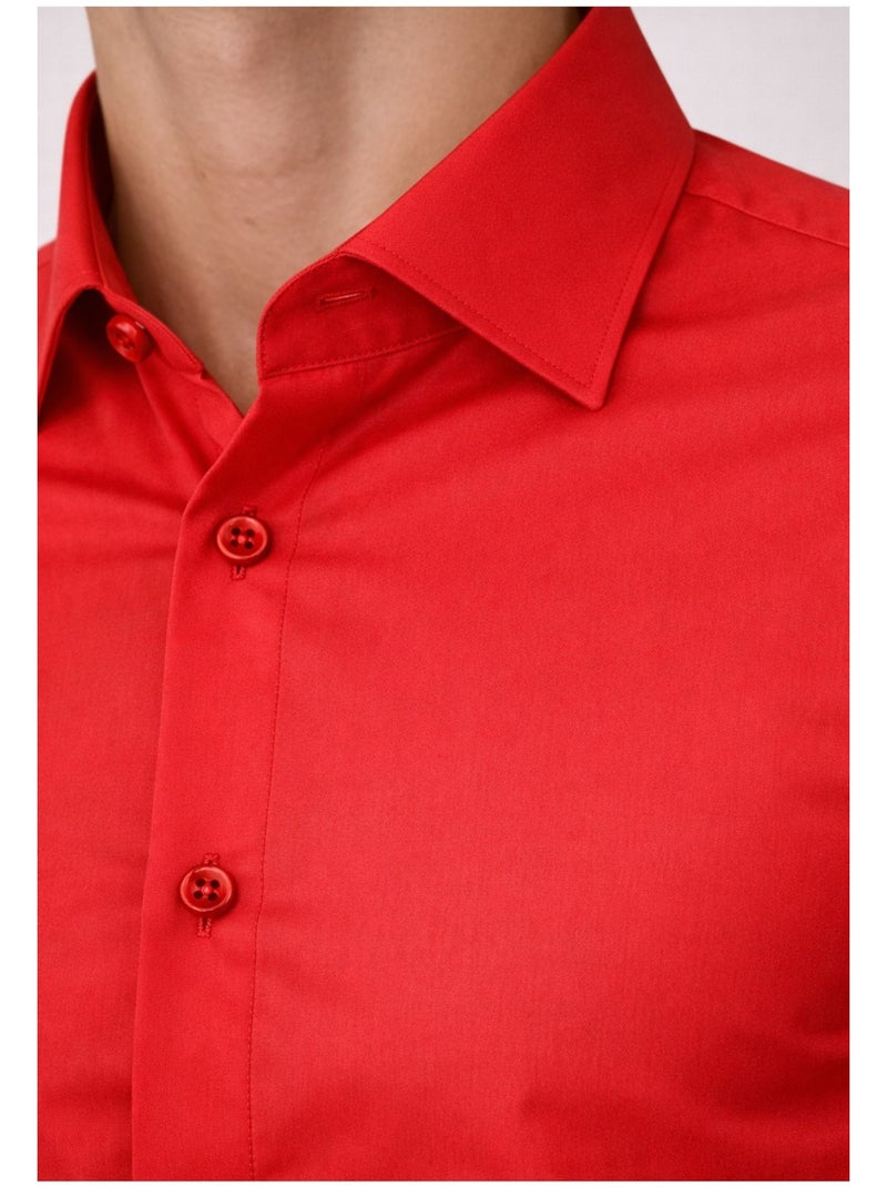 Chemise Kebello Rouge - Kiabi