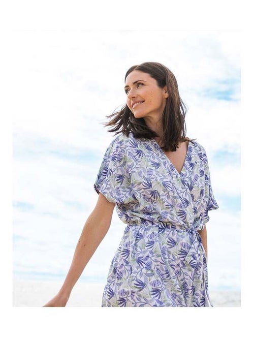 Chemise Kimono Femme imprimé floral - Kiabi