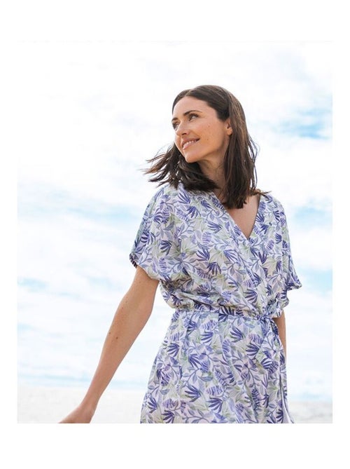 Chemise Kimono Femme imprimé floral - Kiabi