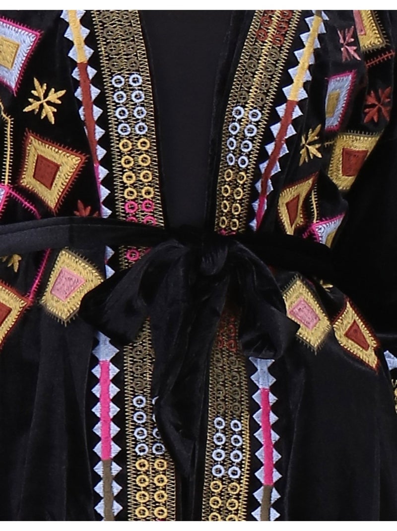 Chemise Kimono Kebello Noir Noir - Kiabi