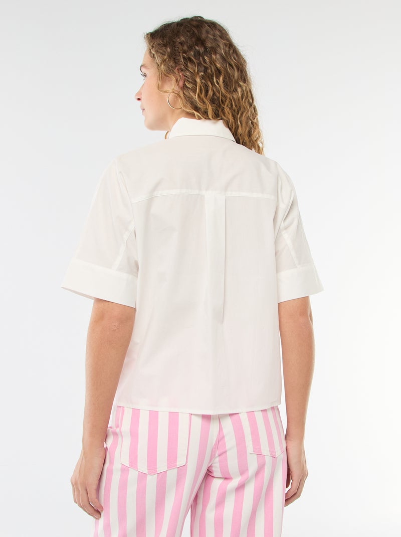 Chemise large à boutons étoiles Blanc - Kiabi