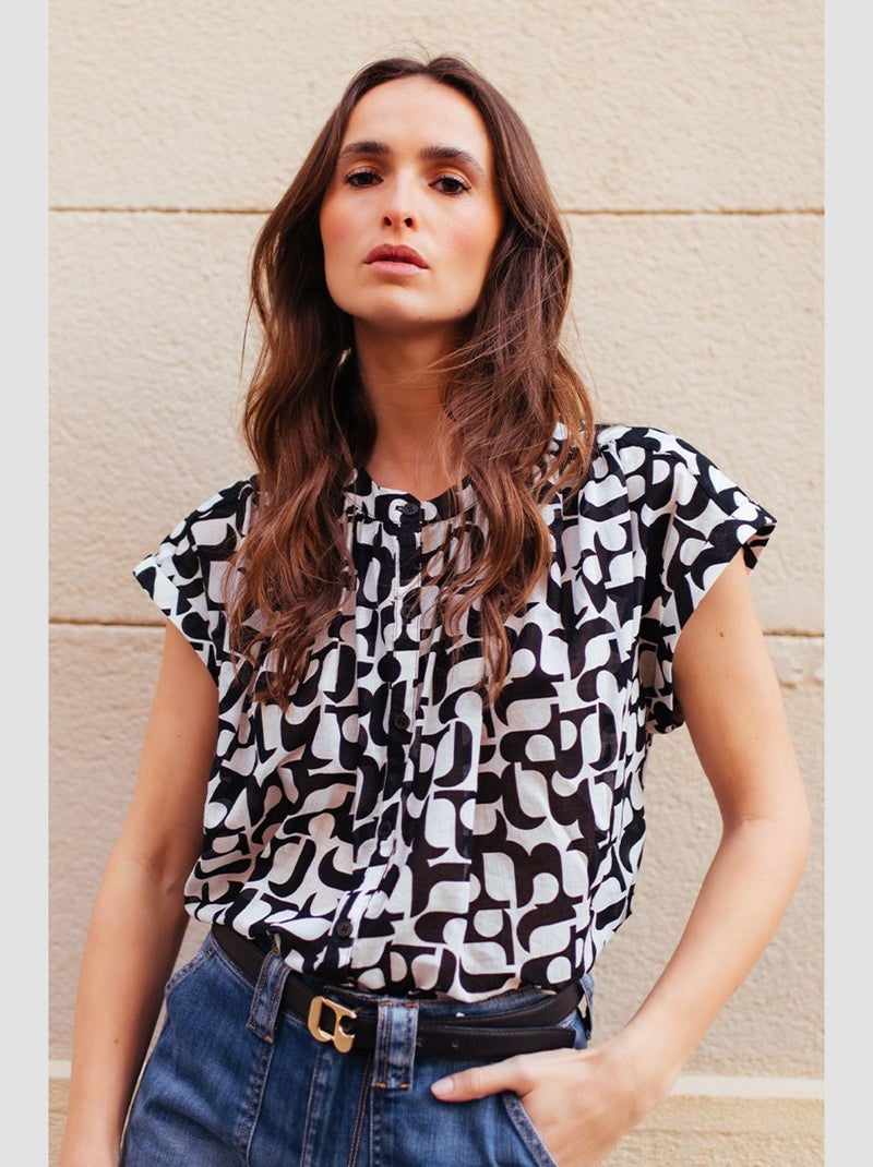 Chemise LAUPY 'Le Temps Des Cerises' Noir - Kiabi