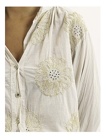 Chemise légère broderies OLALIE