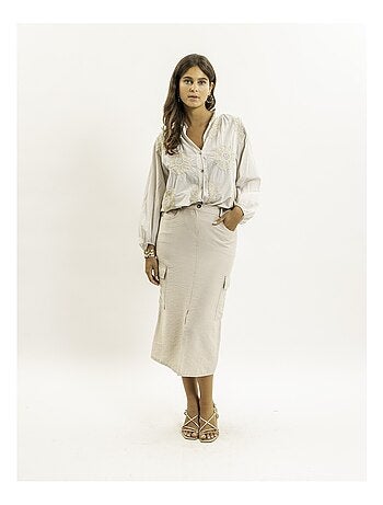 Chemise légère broderies OLALIE
