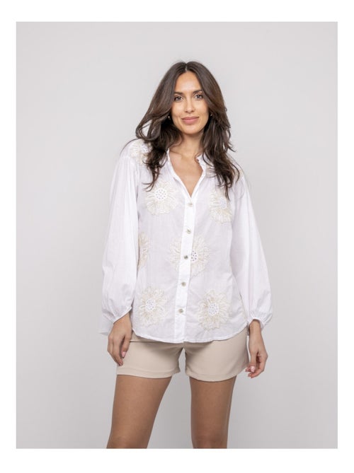 Chemise légère broderies OLALIE - Kiabi
