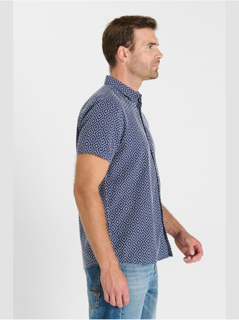 Chemise LETOV 'Le Temps Des Cerises' Bleu - Kiabi