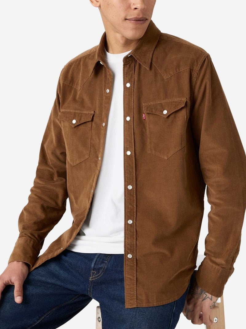 Chemise Levi's Barstow western standard Marron - Kiabi