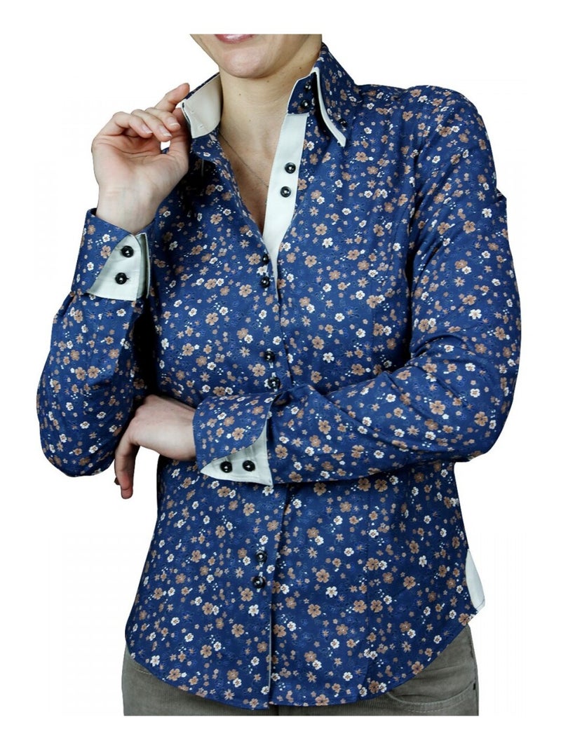 Chemise liberty LIBERTY Bleu - Kiabi