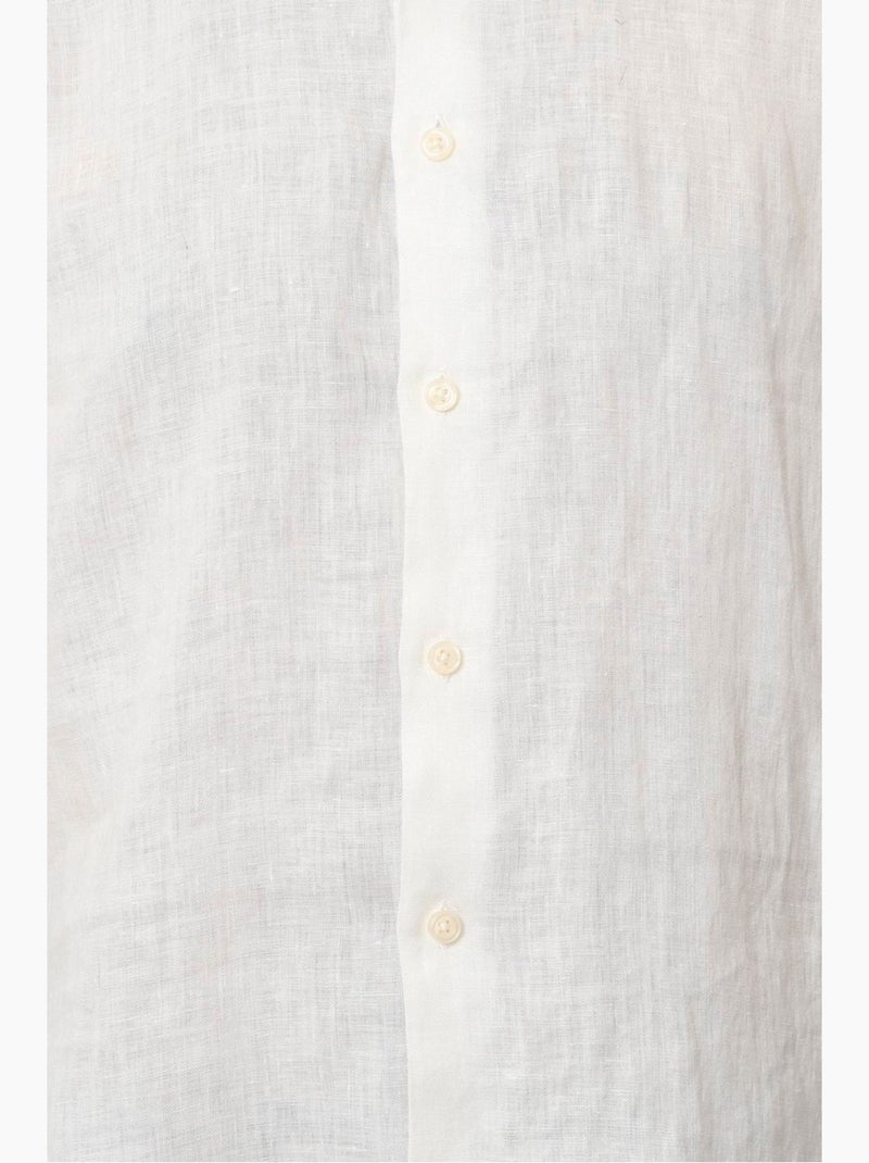 Chemise Lin Kebello Blanc - Kiabi