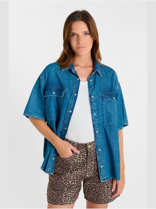 Chemise LIVIANE en jeans 'Le Temps Des Cerises' - Kiabi