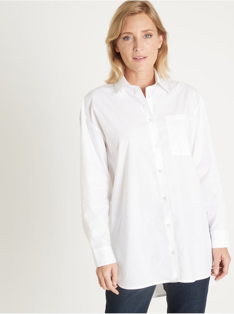 Chemise longue - DAXON Blanc Blanc - Kiabi