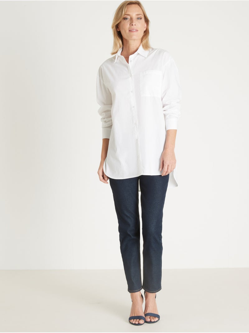 Chemise longue - DAXON Blanc Blanc - Kiabi