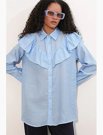 Chemise longue ample texturée bdart
