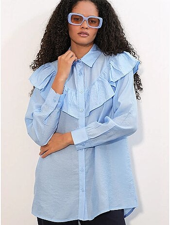 Chemise longue ample texturée bdart